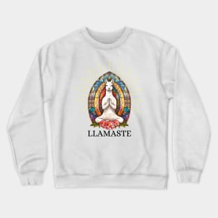 Llamaste. Funny Yoga Saying Phrase Workout Motivation Crewneck Sweatshirt